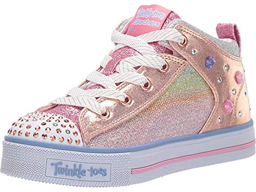Skechers Unisex-Child Twinkle Lite-Sparkle Gem Sneaker