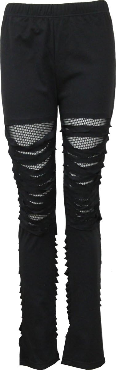 Women - Urban Fashion - Mesh Ripped Leggings
