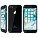 iPhone 7 Bumper Case, FlexGear [S-Bumper] Hard TPU Bumper + Glass Screen Protector (Matte Black)