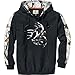 Legendary Whitetails Mens Big Game Snow Camo Outfitter Hoodie (Black, Medium)