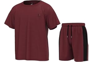 Essenclo Boys Athletic Shorts and Performance T-Shirt Crew Neck Boy Clothes Set, Summer Kids Outfit Size 3-16 (2 Pcs Set)