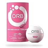 ORB Hair, Skin, Nails + Collagen – Biotin, Collagen | Supports Radiant Skin, Lustrous and Vibrant Hair, and Strong Nails – 60 Count
