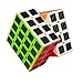Cuberspeed Carbon Fiber Sticker Speed Cube Stickerless with Black Sticker Puzzle 3x3x3 Original Speed Cube (4x4 Carbon Fiber)