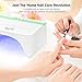 Bonfille 48W LED UV Nail Lamp for Gels Nail Polishes, Quick Drying Fingernails Toenails Curing Lamp with Auto Sensor and 4 Timer Setting (Green)