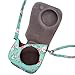 Yoption Instant Camera Case Compatible with Instax Mini 12/11/9/8/8+, PU Leather Camera Bag with Pocket and Adjustable Shoulder Strap (Floral)