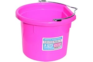 Tuff Stuff - Flat Back Bucket, 8 Qt, Pink