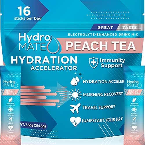 HydroMATE Electrolyte Powder Packets Drink Mix Hydration Accelerator