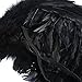 niceEshop(TM) Angel Feathers Wings Costume Fairy Fancy Ball for Halloween Christmas Holiday Party, Black, 18x14''