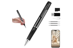 InCliick 1080P Body Camera Pen Portable Cam Picture Taking 100 Degree Wide View with 32GB SD Card Loop Recording 300mAh Battery for Home Office(No Audio)