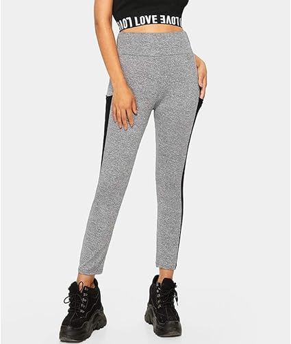 Homstar Womens Hip-up Solid Color Leggings,Ladies Seamless Stitching Soft Elastic Skinny Yoga Pants High Waist Two Side Stripe Elastic Running Tights Gym Stretchy Trousers Workout Sportswear Baby Products Maternity