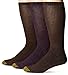 Gold Toe Men's Uptown Crew Fashion Socks, Chianti/Mocha/Dark Brown, Sock Size:10-13/Shoe Size: 6-12 (Pack of 3)