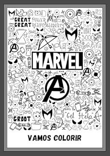 Livro Marvel Kids: Para Colorir