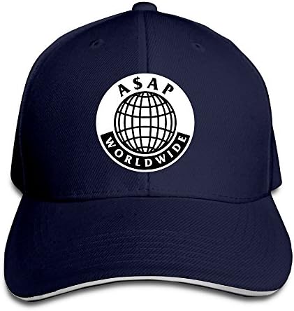 Unisex Hip Hop AsAP Mob World Wide Logo Funny Sandwich Cap Trucker Hats