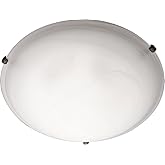 Maxim Malaga-3 Light Flush Mount in Transitional style-16 Inches Wide by 4 inches high-Oil Rubbed Bronze Finish-Marble Glass 