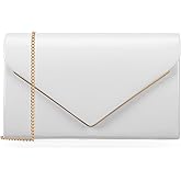 MOJISOLO Women's Evening Clutch Bags for Formal Cocktail Prom Wedding Party Patent Leather Dressy Foldover Purse
