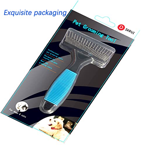 DSKRUI Undercoat Rake for Dogs, Designed for Breeds with Medium to Long