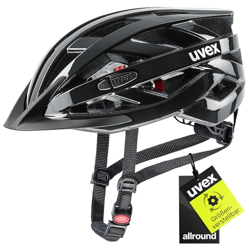 uvex i-vo 3D Fahrradhelm, Black, 56-60 cm