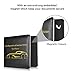 Basenor Car Document Holder, Slim Leather Water Resistant Strong Magnetic Car Registration and Insurance Wallet Holder