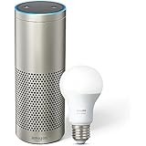 Echo Plus with built-in Hub – Silver  + Philips Hue Bulb included
