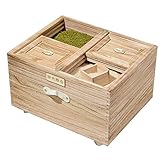 Rice storage box Rice cylinder Solid wood household