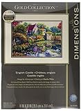 Dimensions Gold Collection Counted Cross Stitch Kit, English Castle, 18 Count Ivory Aida, 14'' x 10''