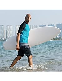 Baleaf - Camiseta de natación de manga corta con protección solar UV UPF 50+ para hombre