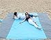 FancyOut Oversized 10'x9' Nylon Sand Proof Blanket with 6 Sand Securing Pockets for Beach, Picnic, Park& Football field, Portable, Quick Drying, Lightweight Weight & Durable Design (Blue)