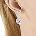 EVER FAITH Wedding Teardrop Earrings Clear Full Cubic Zirconia Silver-Tone