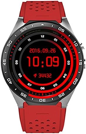 Lempo KW88 Android 5.1 Smart Watch Smart Watch Phone 1.39 inches 400 400 3 g WiFi 2.0MP camera heartbeat pk d6 x5 d5 (Red)