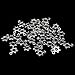 Pack of 80 Star of David Charms Pendants Silver Craft Supplies for Jewelry Making Tibetan Accessories for Bracelets Necklace DIY