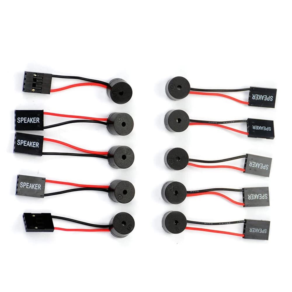 DollaTek 10Pcs PC Motherboard Internal Piezo Speaker BIOS Alarm Buzzer for Computer Case DIY