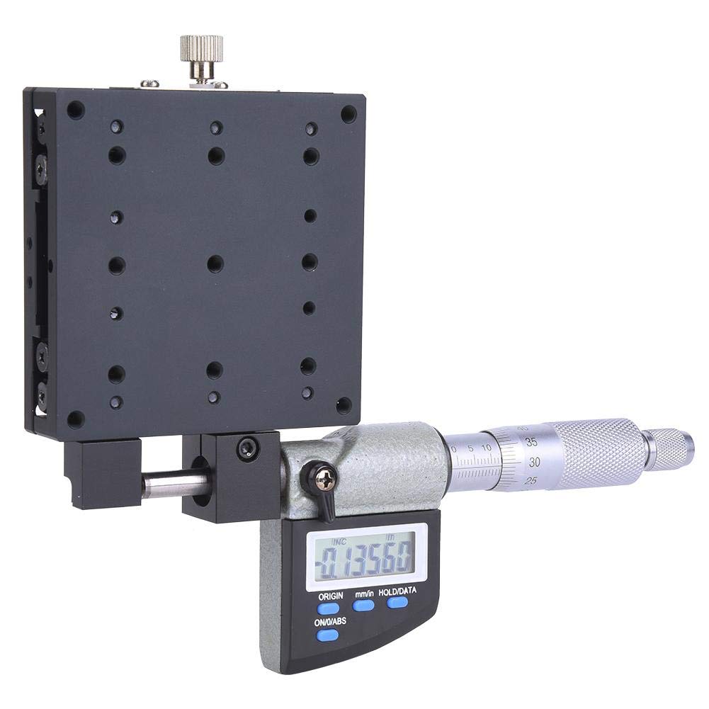Linear Stage, 80x80mm SEMX80-AS Micrometer Platform Digital Displayed 80x80mm 0.001mm Linear Translation Stage, Manual Linear Stages