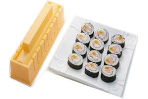 Healthman Sushi Maker, DIY Sushi Mold Set - Easy Sushi Making Kit, Help to Make Round Shaped Sushi