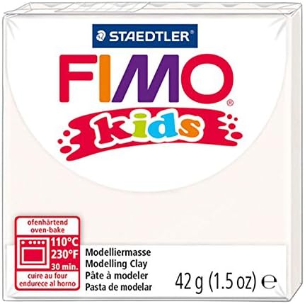 STAEDTLER Fimo Kids Oven-Bake Modeling Clay, 1.5 oz, White