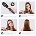 Straightening Brush, I.FM Portable 2-in-1 MCH Ceramic Ionic Hair Heating Straightener Brush with Negative Ions Anti-Scald and Auto Temperature Lock