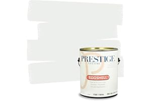 PRESTIGE Paints Interior Eggshell Paint and Primer in One, 1 Gallon, White