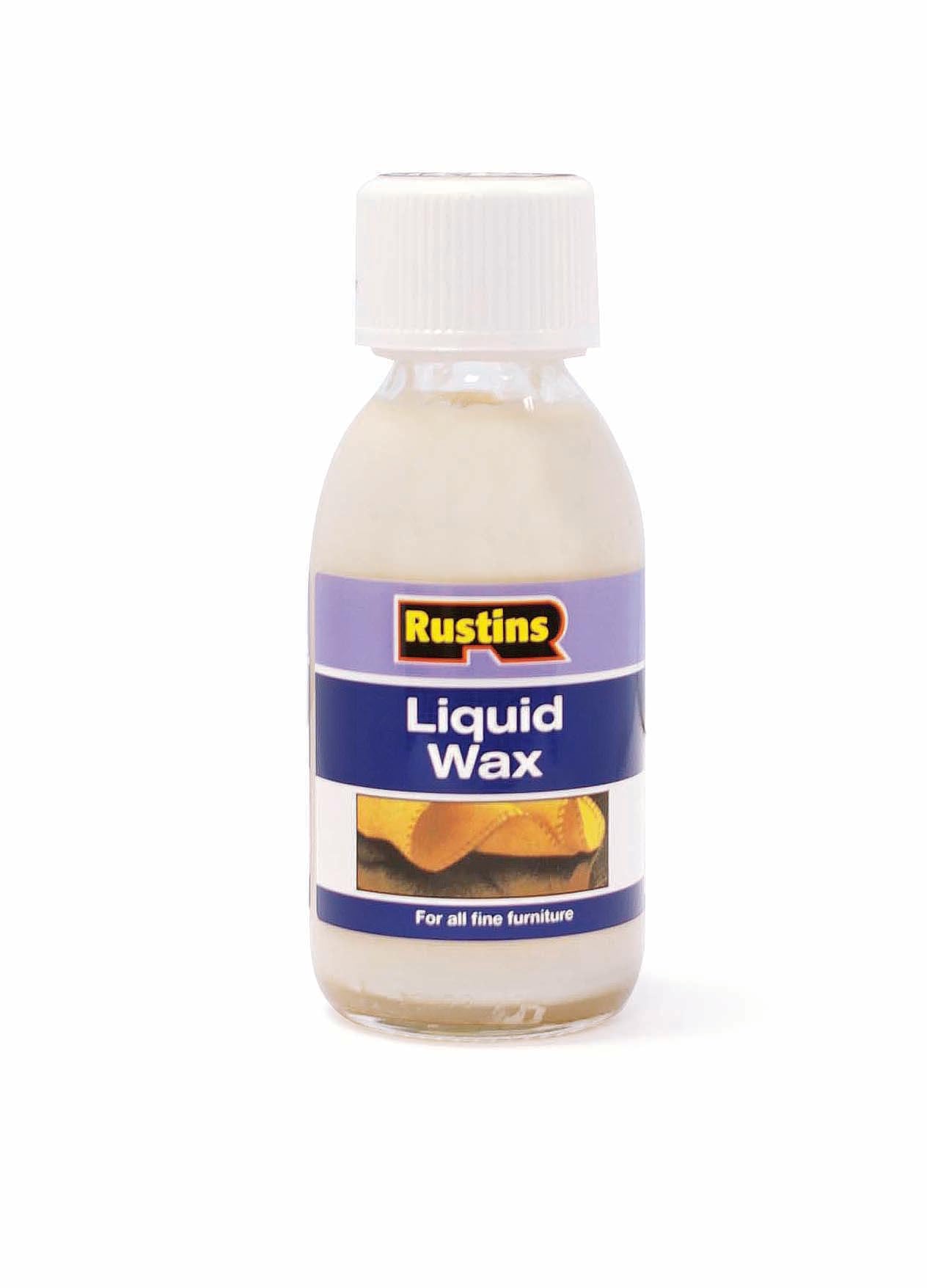Rustins Liquid Wax 125ml - Liquid Furniture Wax that cleans, Protects & Enhances Wood with a Rich, Natural Sheen
