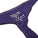 Ekouaer Bikini Panties Women's Pack of 3 Laser Cut Thongs, Black/Purple/Light Purple, Medium / 6