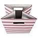 DII Foldable Fabric Storage Container 11 x 11 x 11, Stripe Rose, Small,