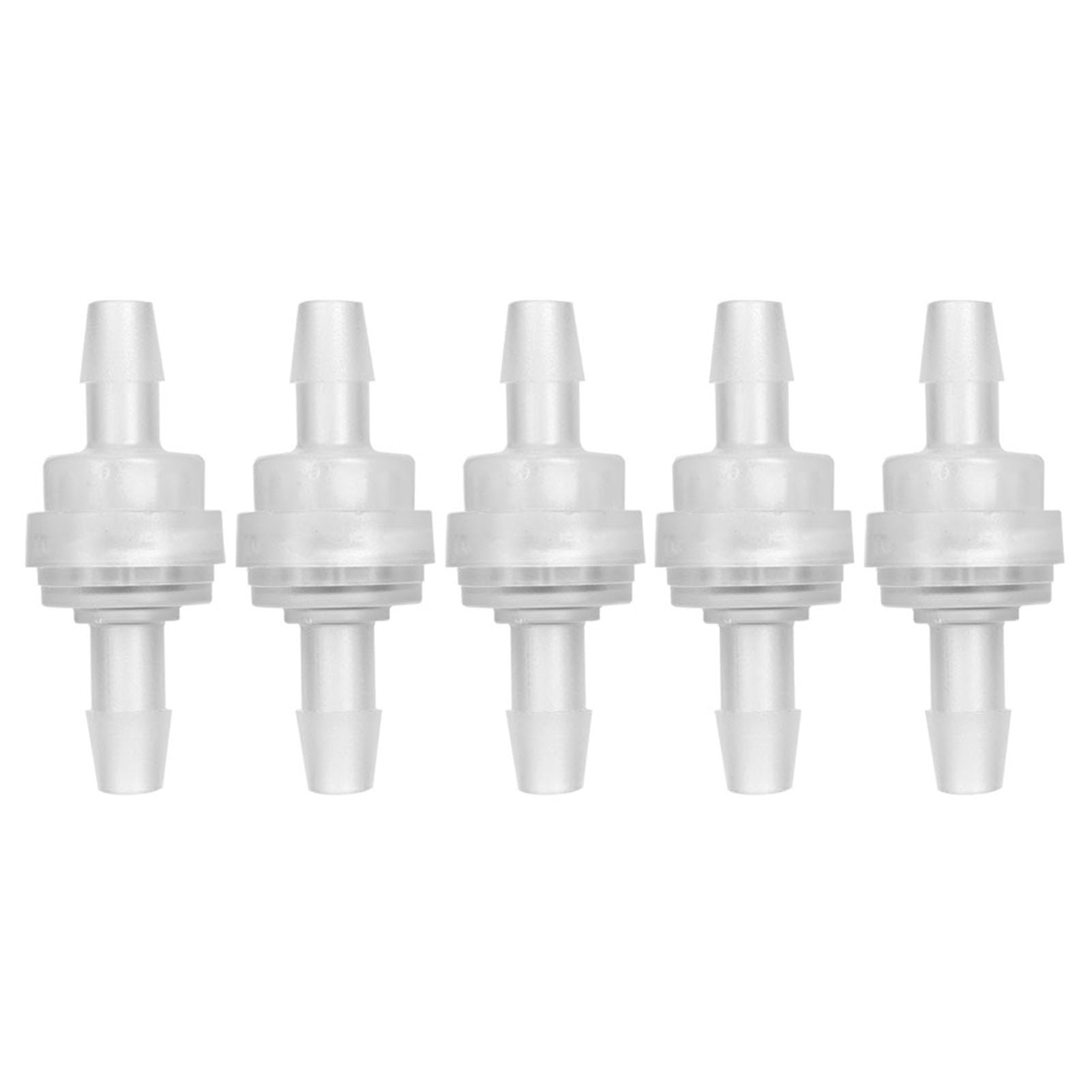 5 x plastic check valve, check valve, water treatment (6 mm)