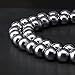 BRCbeads Hematite Silver Plated Gemstone Loose Beads Round 10mm Crystal Energy Stone Healing Power for Jewelry Making