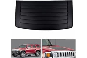 Woosphy Louver Hood Air Vent Grille Panel Replacement for Hummer H3 2006-2010 Adventure Sport Utility 4-Door 3.7L 3654CC 223Cu. In. l5 GAS DOHC 20880500