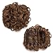 Gorgeous Combs Clip in Bun Claw on Updo Hair Wavy Curly Stretch Hair Extensions Messy Donut Chignons Synthetic Scrunchies Hairpiece Blonde Brown Black Ombre