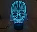 SmartEra® 3D Star Wars Darth Vader Model 7 Color Change Fantastic USB Touch Button LED Desk Table Light Lamp