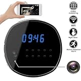Wifi Hidden Camera Spy mini Cameras Clock HD 1080P Security Cam IR Night Vision Motion Detector Loop Recording for Home Surveillance