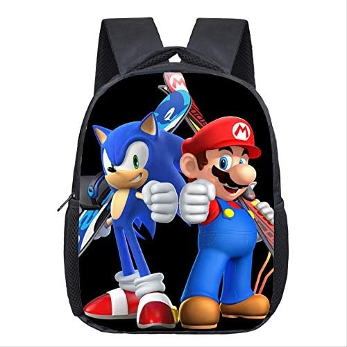 HPADR Backpack School Bags for Kindergarten Children Kids School Backpack for Girls Boys Children's Backpacks Y Super Mario Sonic 2