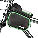 AISISAIWEN Bike Frame Bag Bicycle Top Tube Bag Waterproof Sensitive Touch Screen Cell Phone Mount Holder for iPhone 6/6s/7/7s/8/X Plus Samsung 7 Note 7 Below 6.2 inch Top Tube Handlebars Storage Bag