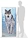Kaufman - Snow Wolf Printed Beach Towel by Royce
