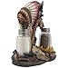 Decorative Native American Indian Glass Salt and Pepper Shaker Set with a Figurine Display Stand Featuring Chief Headdress, Spear, Bull Skull and Camp Fire for Western and Southwestern Kitchen Decor Sculptures & Statues or Unique Tribal Art Gifts by Home-n-Gifts