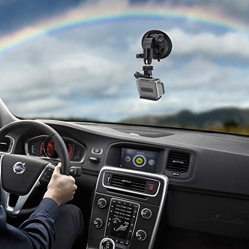 Suction Cup Camera Mount, EXSHOW Car Windshield Suction Cup Mount with